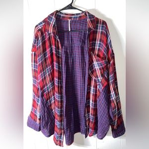NWOT Free People Double Flannel